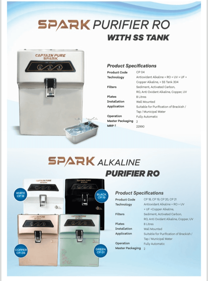 Spark Purifier RO with SS Tank